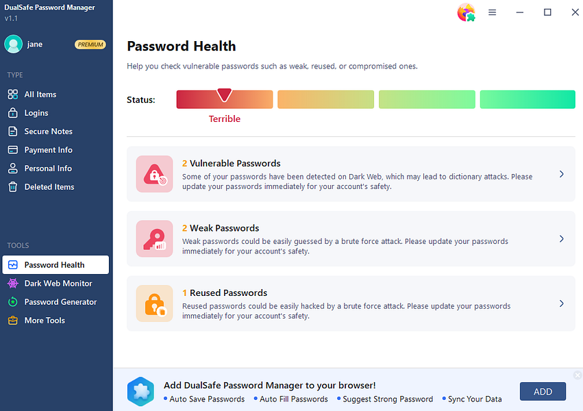 DualSafe Password Manager