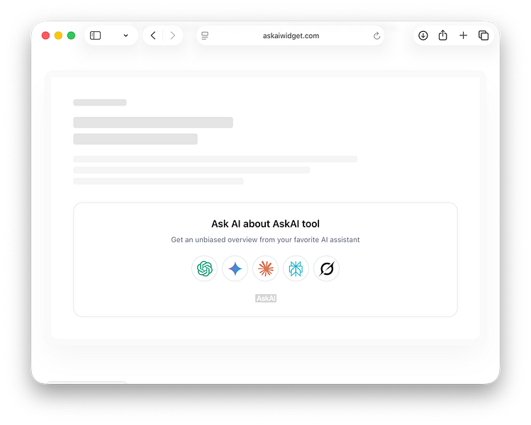Ask AI Widget
