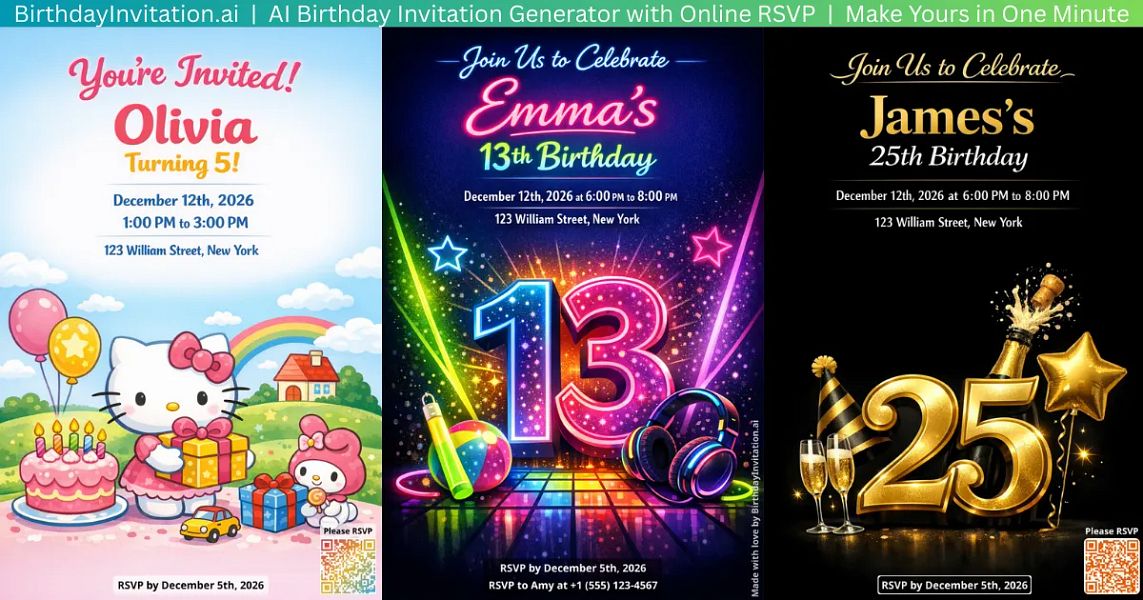 Birthday Invitation AI