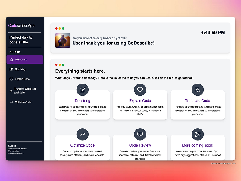 CoDescribe.app