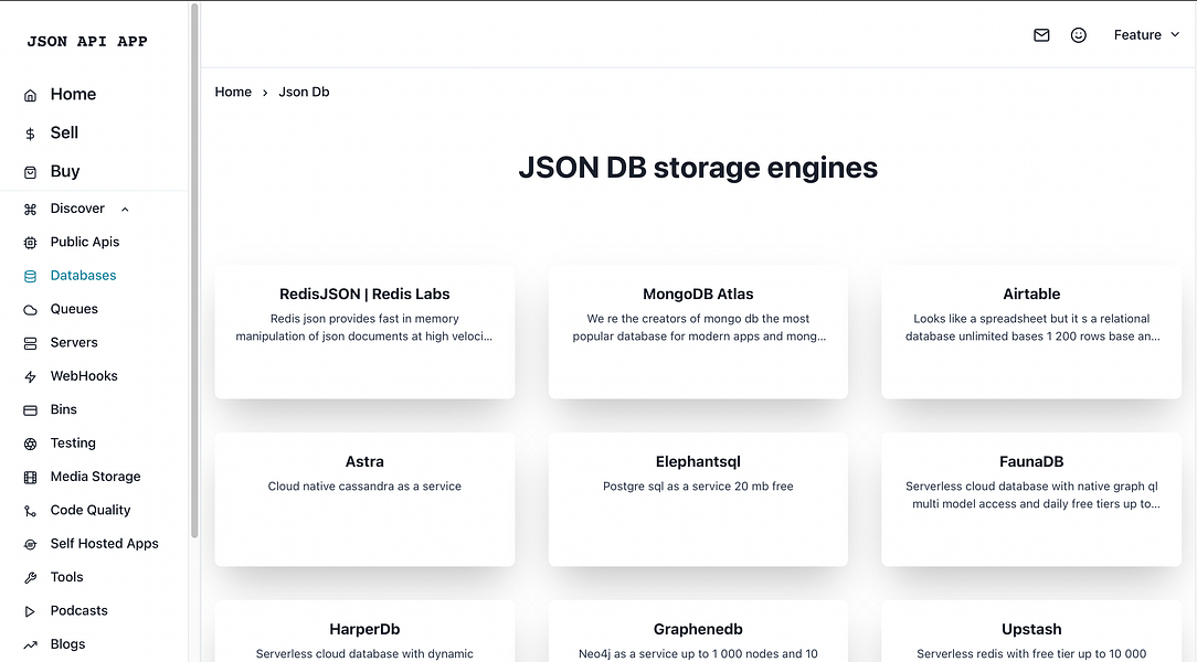 JSON API APP