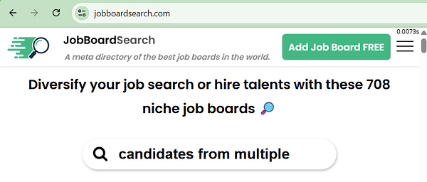 Screenshot of a job board website showing remote software engineering job listings with navigation and filtering options.