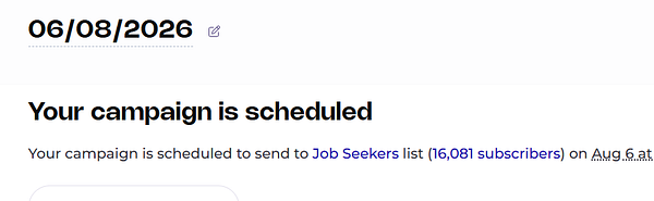 Newsletter layout image template for job seekers showing a newsletter titled 'Job Board Search'.