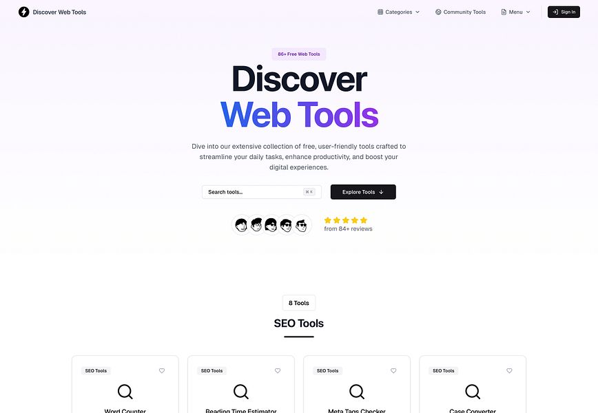 DiscoverWebTools