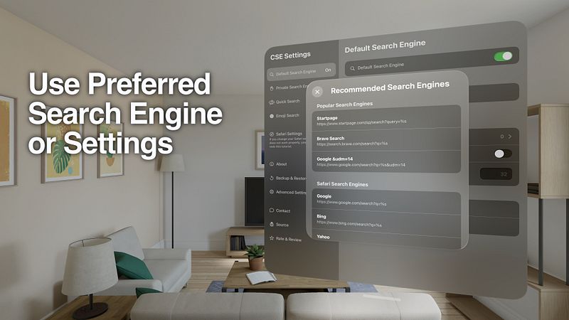 Screenshot of Customize Search Engine