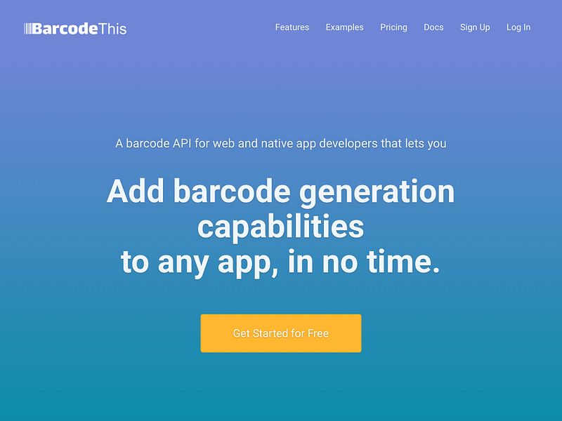 BarcodeThis.io