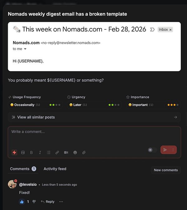 Screenshot of a Notion page showing a task titled 'Newsletter 9 review' with key metrics and team information.
