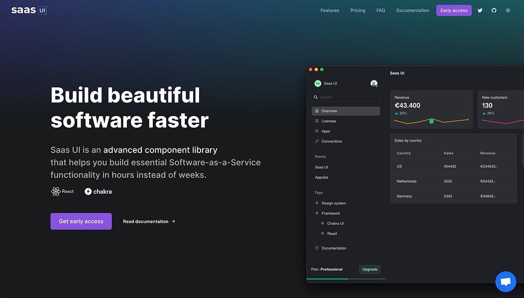 Saas UI