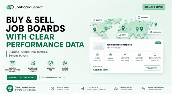 A vibrant og image for a marketplace job board search featuring dynamic graphic elements and text overlays.