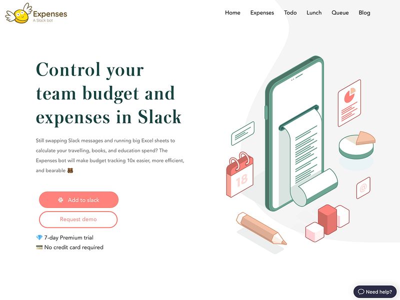 Expenses bot for Slack
