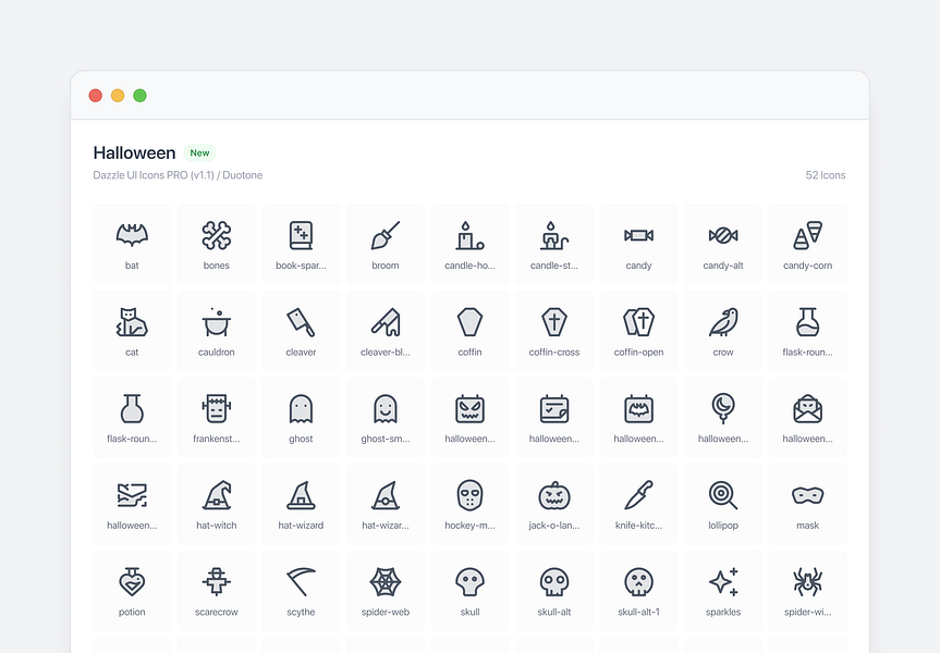 Dazzle UI Icon library