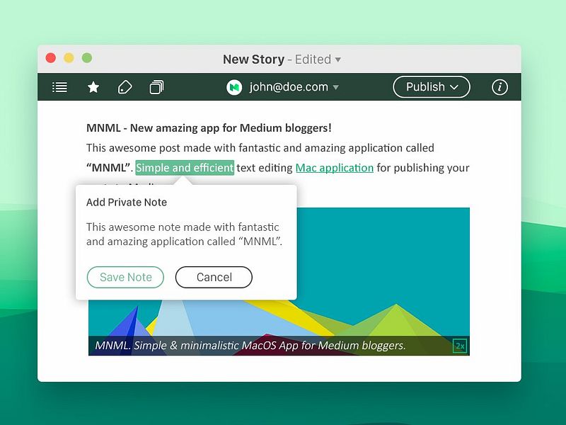 mnml app