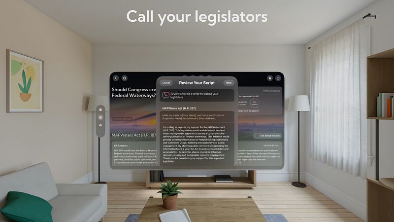Screenshot of IssueVoter: Congress & Bills