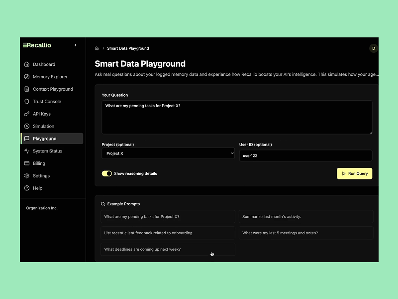 Recallio - AI Memory Bank