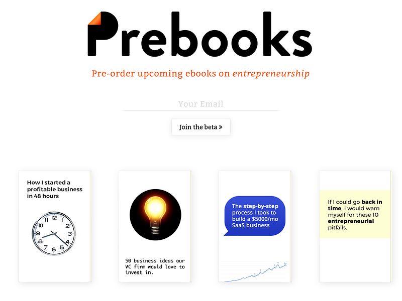 Prebooks