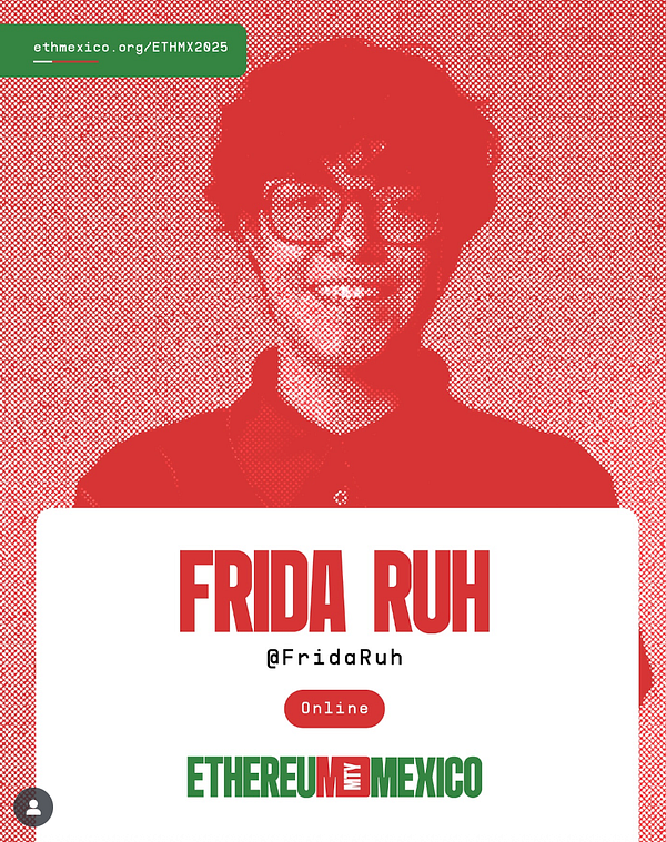 A promotional image for an online workshop featuring Frida Ruh.