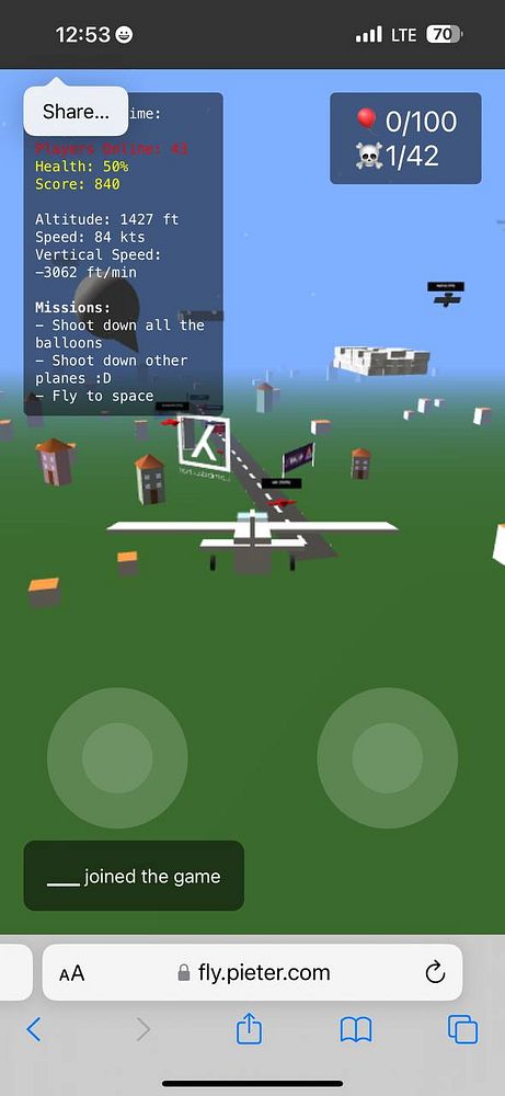 The image displays a gameplay interface from a flight simulation game featuring various UI elements and a 3D environment.