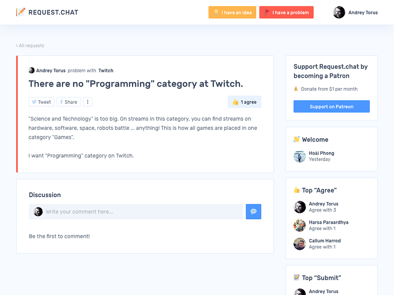 Request.chat [Public Beta]