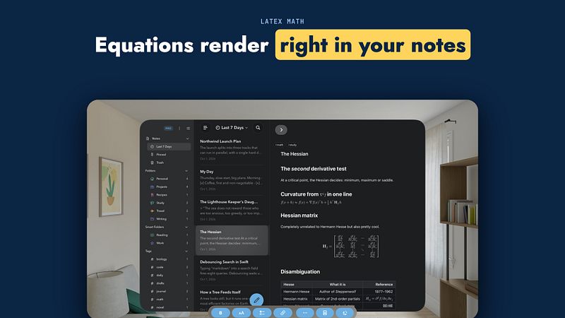 Screenshot of MDash: Markdown Notes Editor