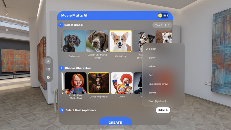 Screenshot of Movie Mutts AI