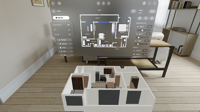 Screenshot of AI Floor Plan Design - CamPlan