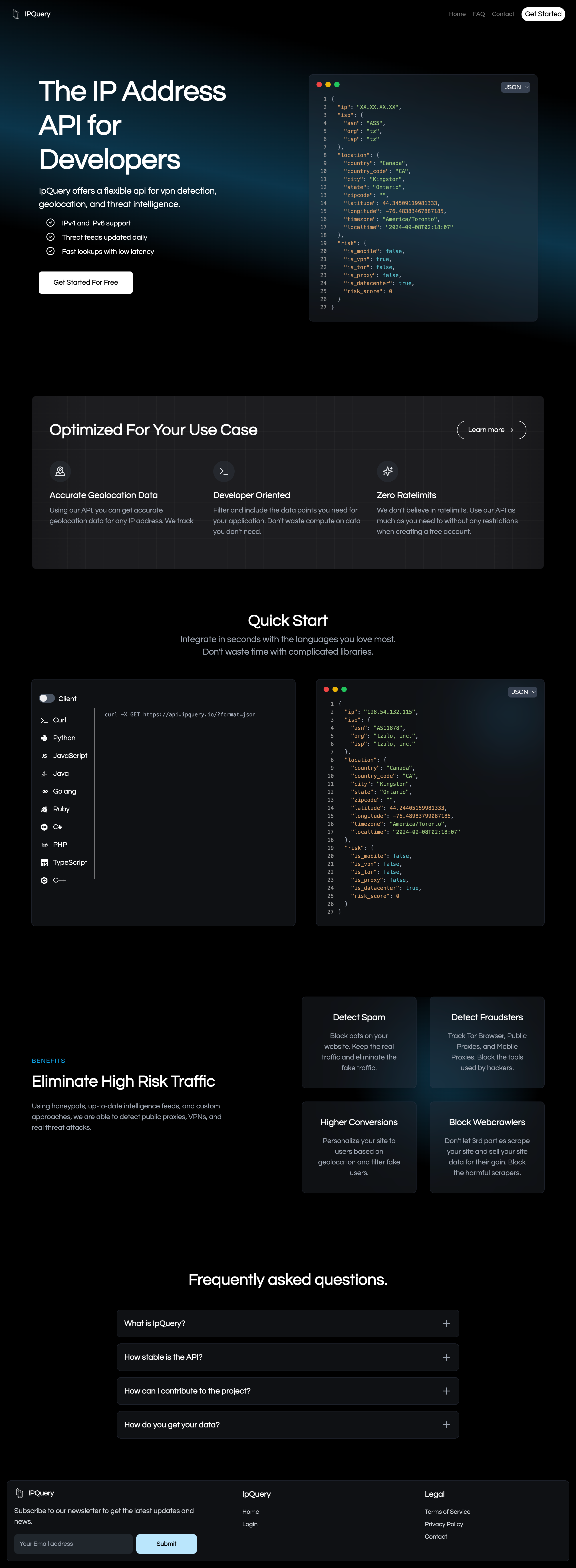 IPQuery: The IP API Built For Developers | BetaList