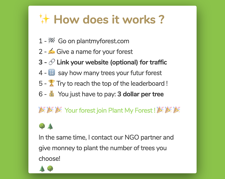 🌱 Plant my forest