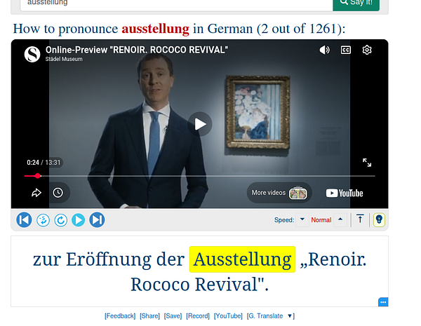 A digitally created illustration of a man and a woman holding speech bubbles with German greetings.