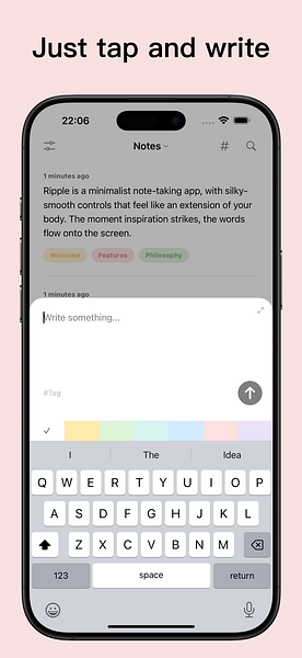 Ripple Note: Minimalist Note