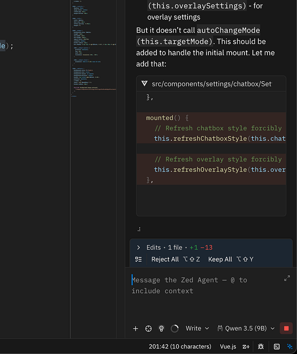 Screenshot of a terminal session running a Python script with an AI model on a MacBook.