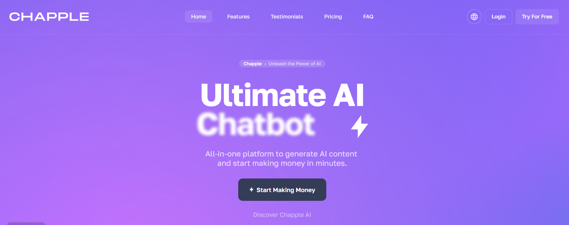 Chapple: Chapple is a one-stop AI-powered content creation