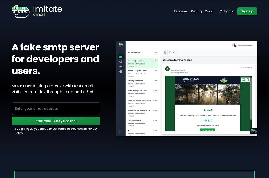 Imitate Email
