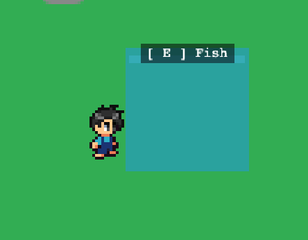 Screenshot of a fishing mini-game dialog interface in a farm-themed game.