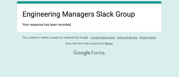 Screenshot of a Slack request message to Engineering Managers in the #aldena channel.