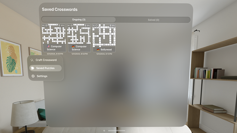 Screenshot of CrossCraft: Custom Crosswords