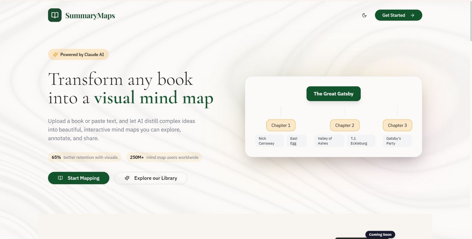 Summary Maps: Turn books into interactive AI mind maps you | BetaList
