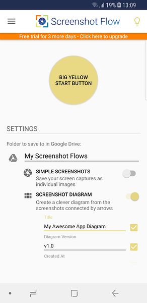 Screenshot Flow