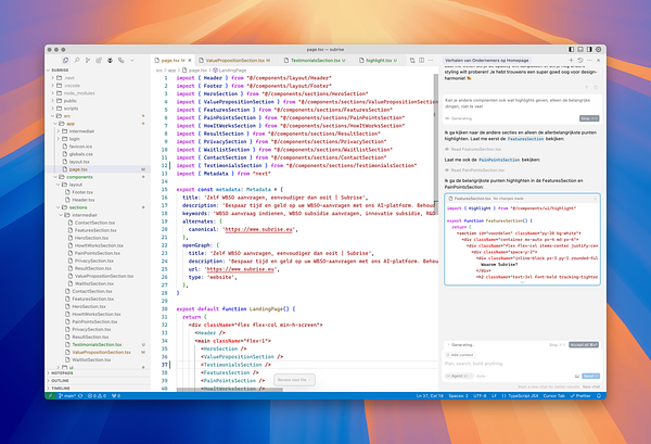 A coding environment is displayed with a focus on a project related to a flight delay at the airport.