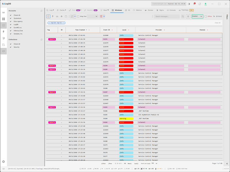 LogDB
