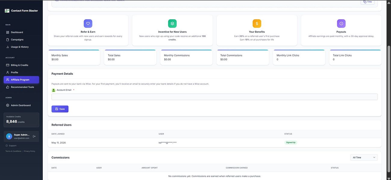 Contact Form Blaster