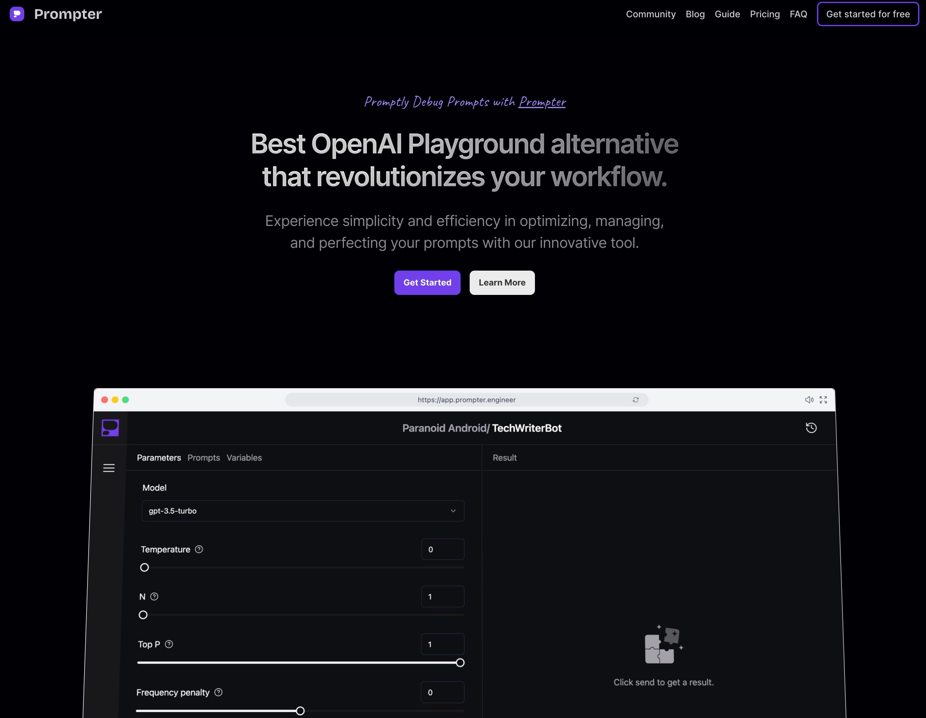 Prompter: simplify and streamline the process of crafting | BetaList