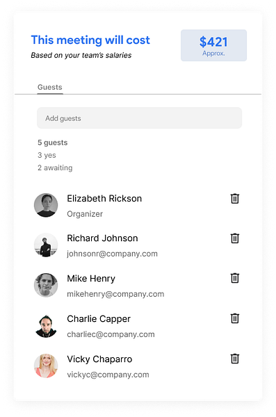 Meeting Cost Calculator