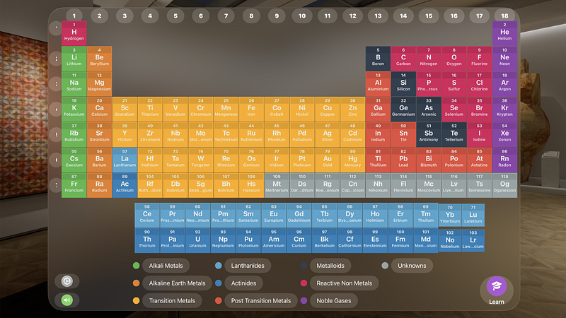 Screenshot of Atomdash – Periodic Table