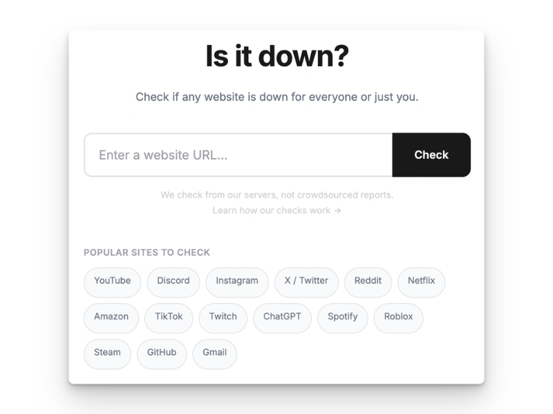 IsItDown.page