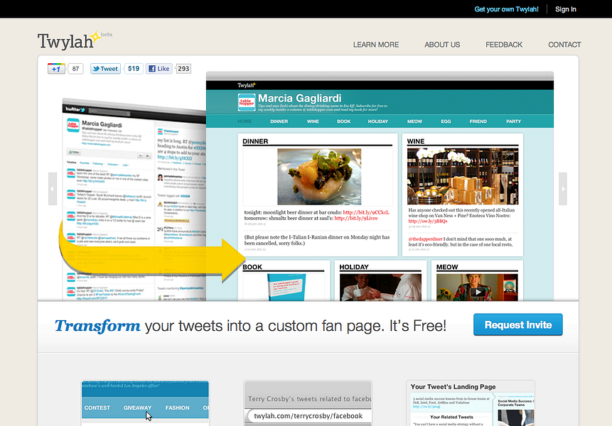 Twitter Fan Pages
