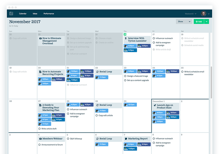 Ops Calendar