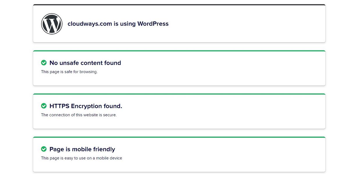 Google Page Experience Checker by Cloudways