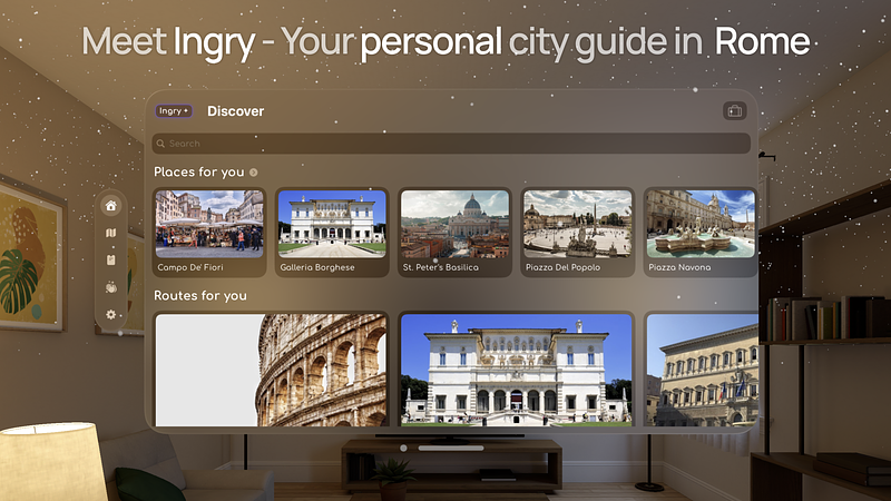 Screenshot of Ingry: Rome city guide