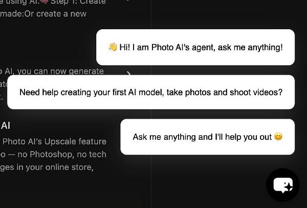Mobile webpage showing a Chatbase popup overlaying comic strip content with a header bar and navigation icons at the bottom.