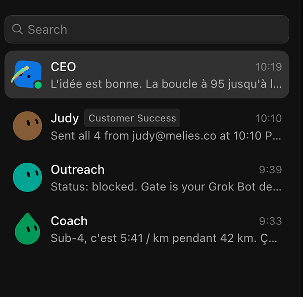 Grok app's welcome screen on a smartphone showing the option to connect with QuickBooks, emphasizing AI-powered financial automation.